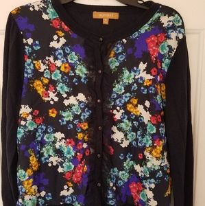 Ellen Tracy Floral cardigan